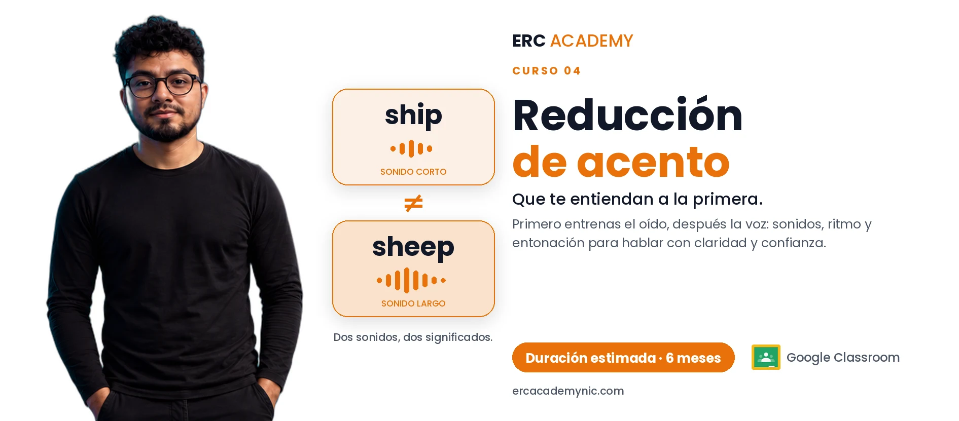 Banner de Reducción del acento, ERC Academy